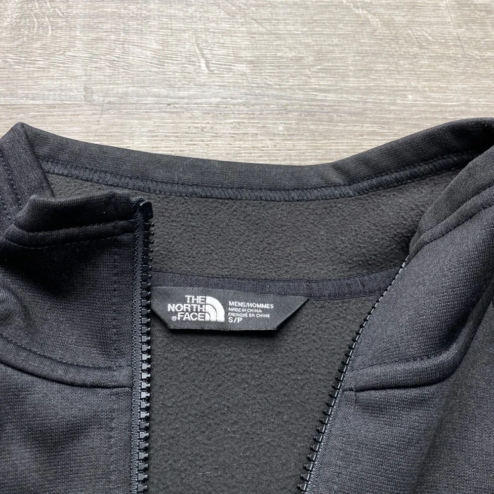 The North Face Jacket‎ Mens Small Black Full Zip Fleece Lined Polyester Track